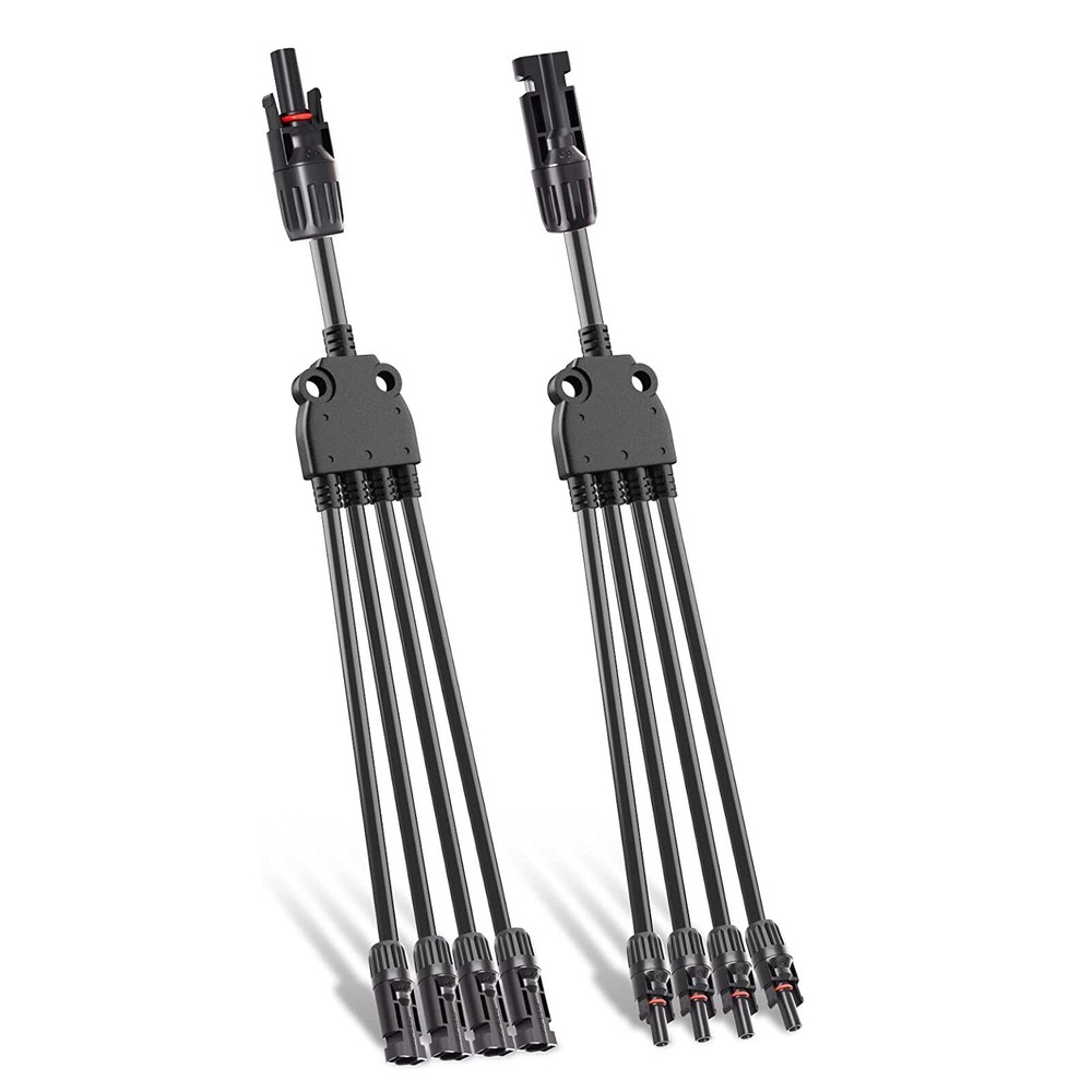 Solar Panel Y Branch Cable Connection Waterproof Adapter Connector Extension