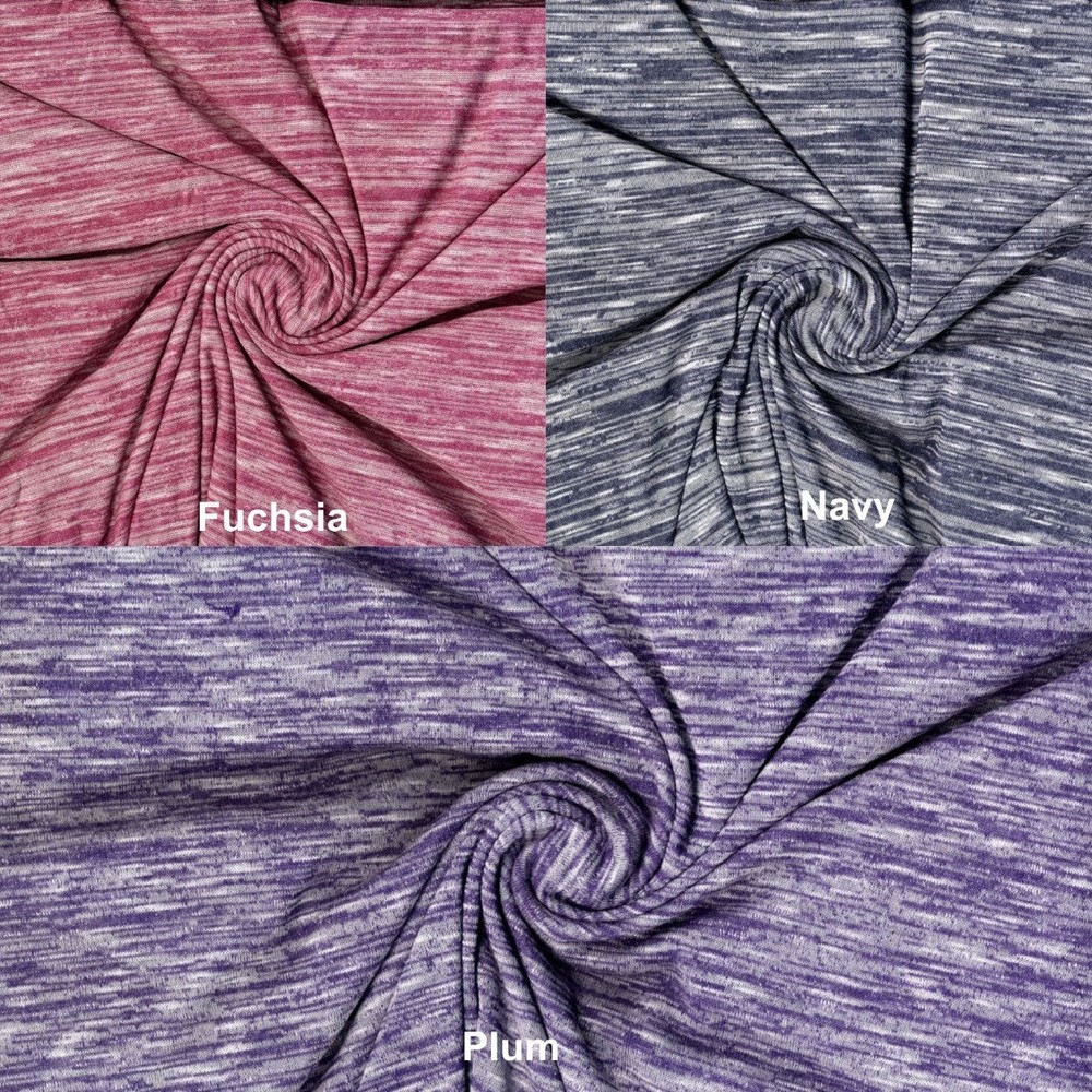 Jersey Heather Phantom Knit Fabric - Stretch Sweater, Soft Hacci