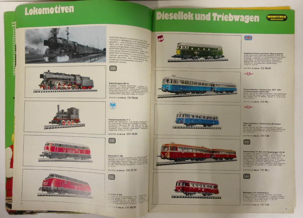 Minitrix 1969 Train Catalog