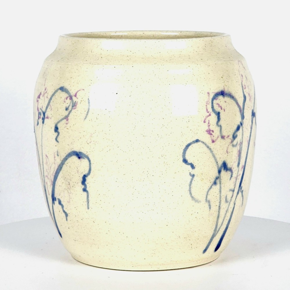 Arbon Ceramic Planter Pot w/Floral Design 6.5"