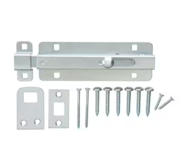 Everbilt 6-1/2 Heavy Duty Spring Bolt for Gates/Doors