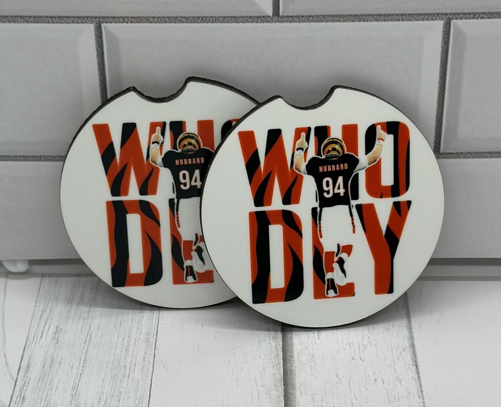 Who Dey Hubbard Coaster Set