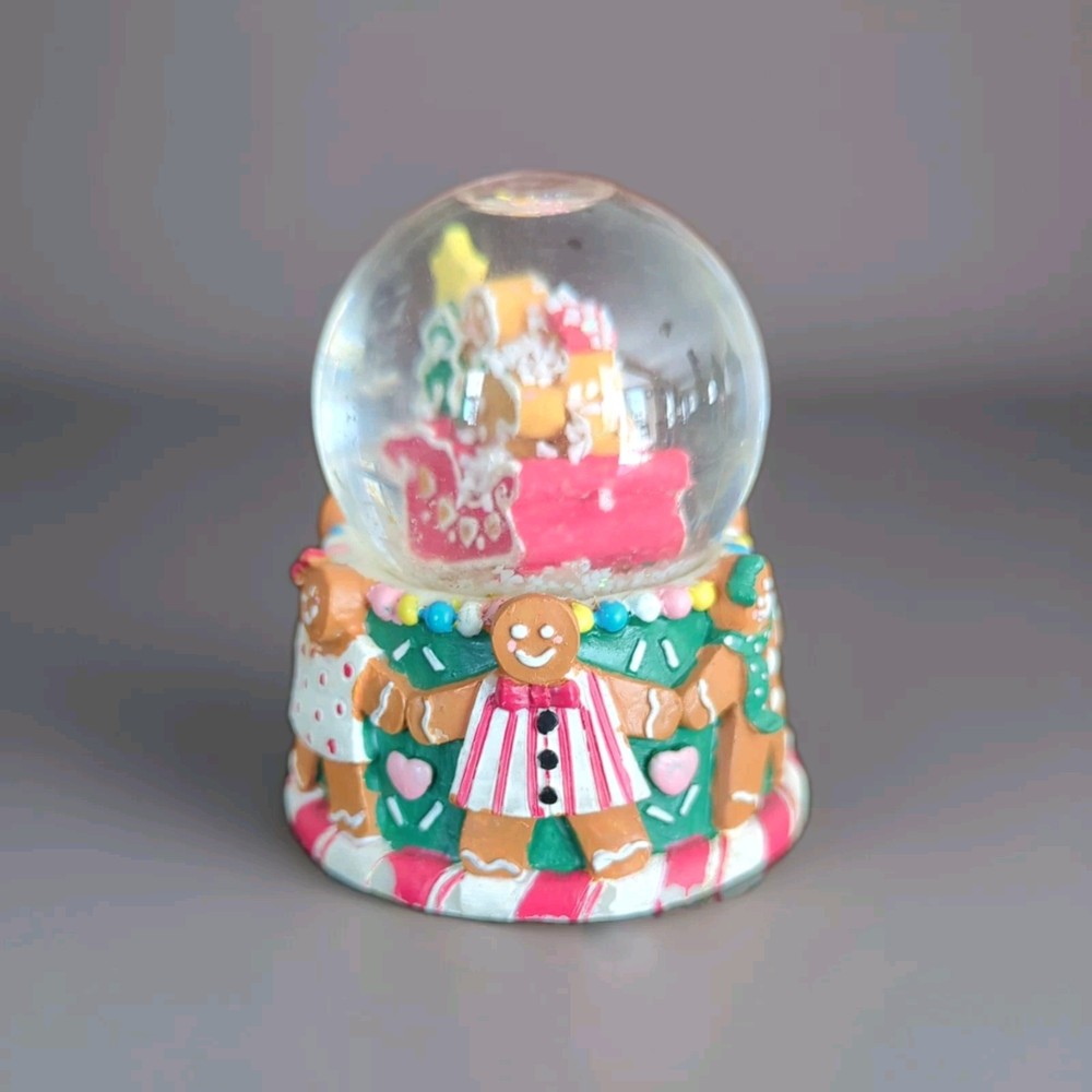 Gingerbread Snowglobe Christmas Decor