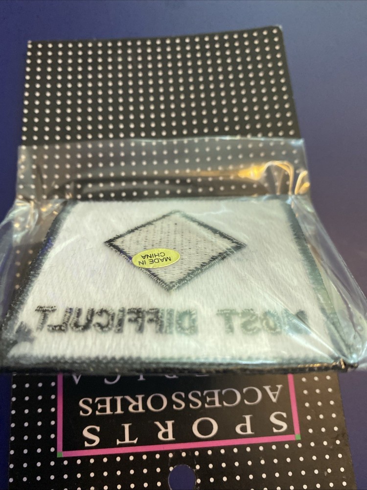MOST DIFFICULT Iron On Ski Patch