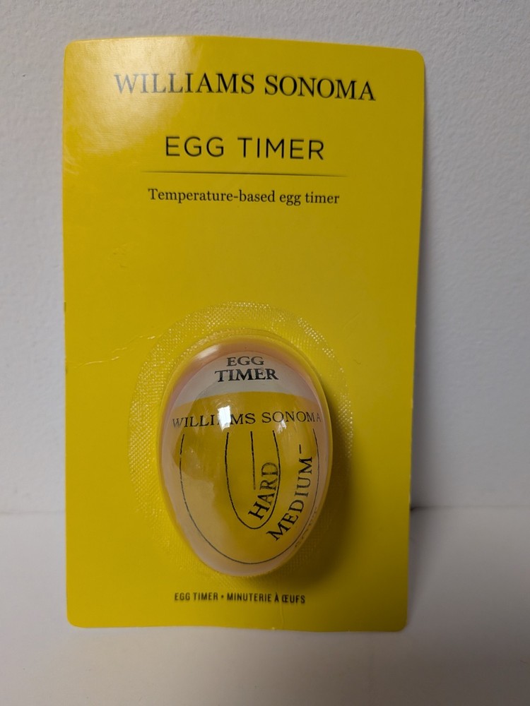 Williams Sonoma Temperature-Based Egg Timer For Soft To Hard Boiled New NIP