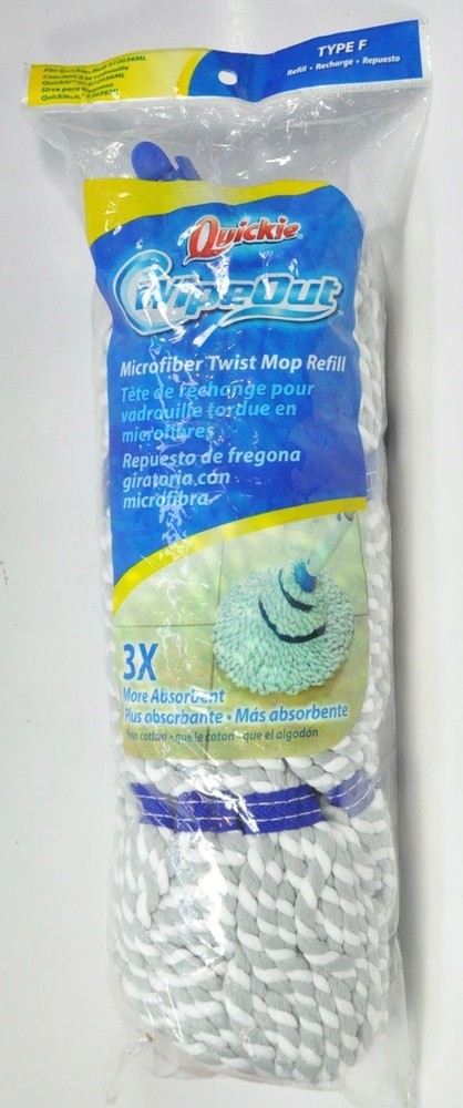 QUICKIE WIPEOUT MICROFIBER TWIST MOP REPLACEMENT REFILL TYPE F