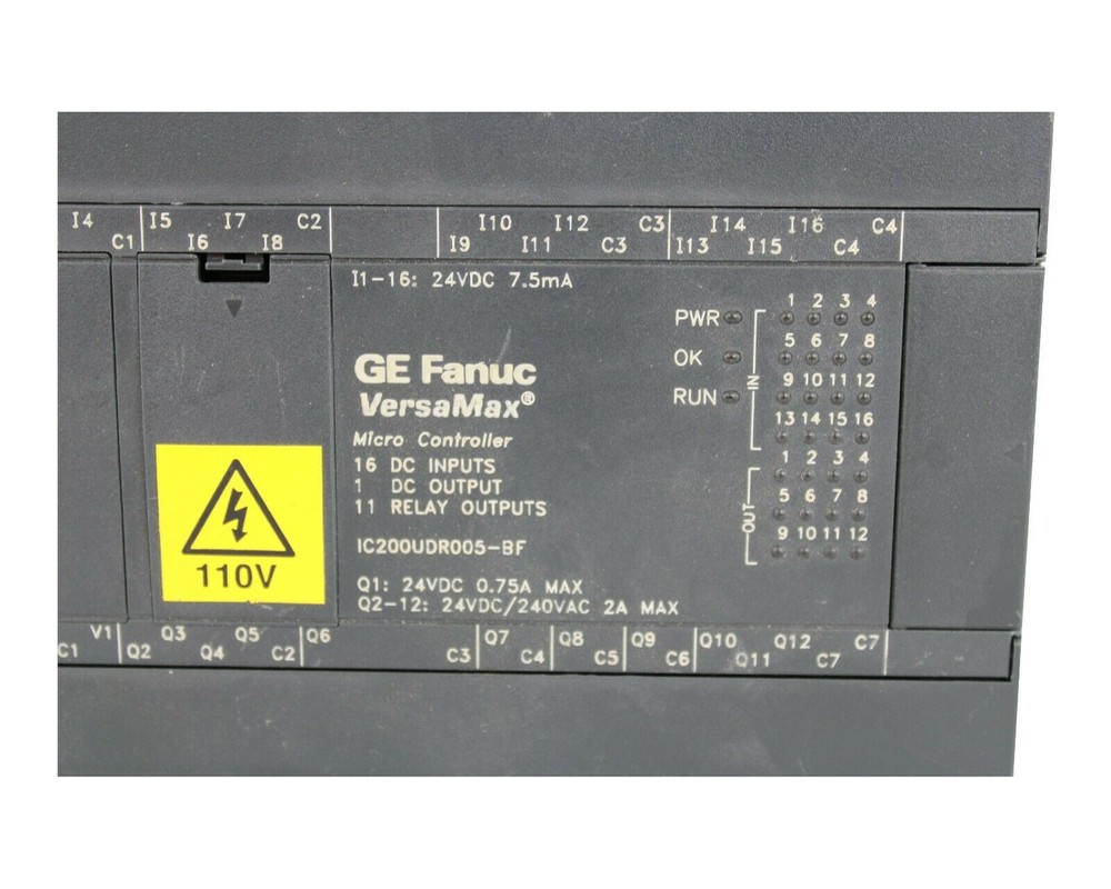 GE FANUC VERSAMAX MICRO CONTROLLER 16 DC INPUT P/N IC200UDR005-BF