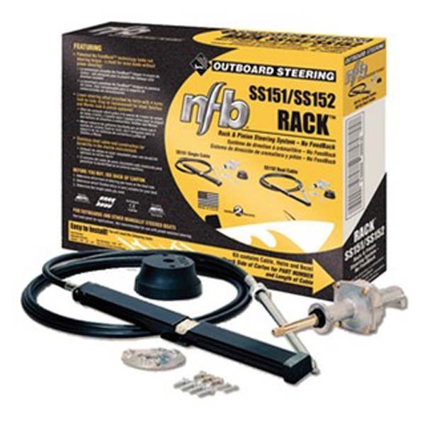 NFB Rack Outboard Steering Single Cable System | 15' | SS15114