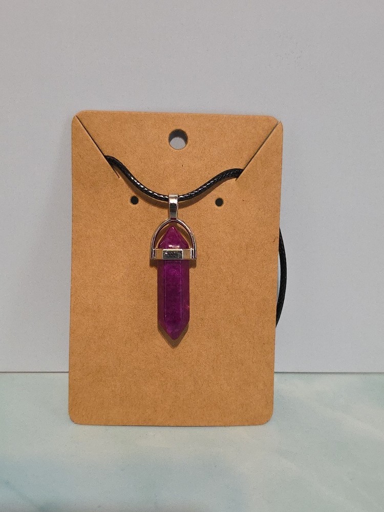 Crackle Quartz Point Necklace