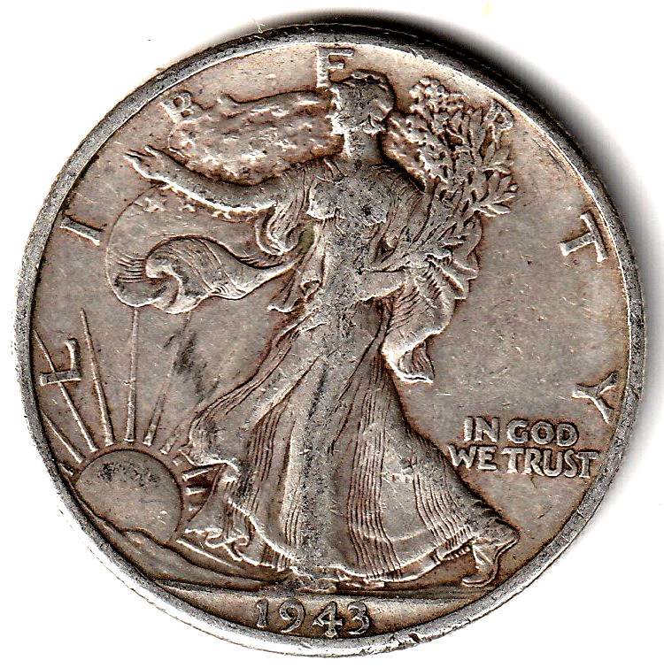 1943 D  Walking Liberty Half Dollar