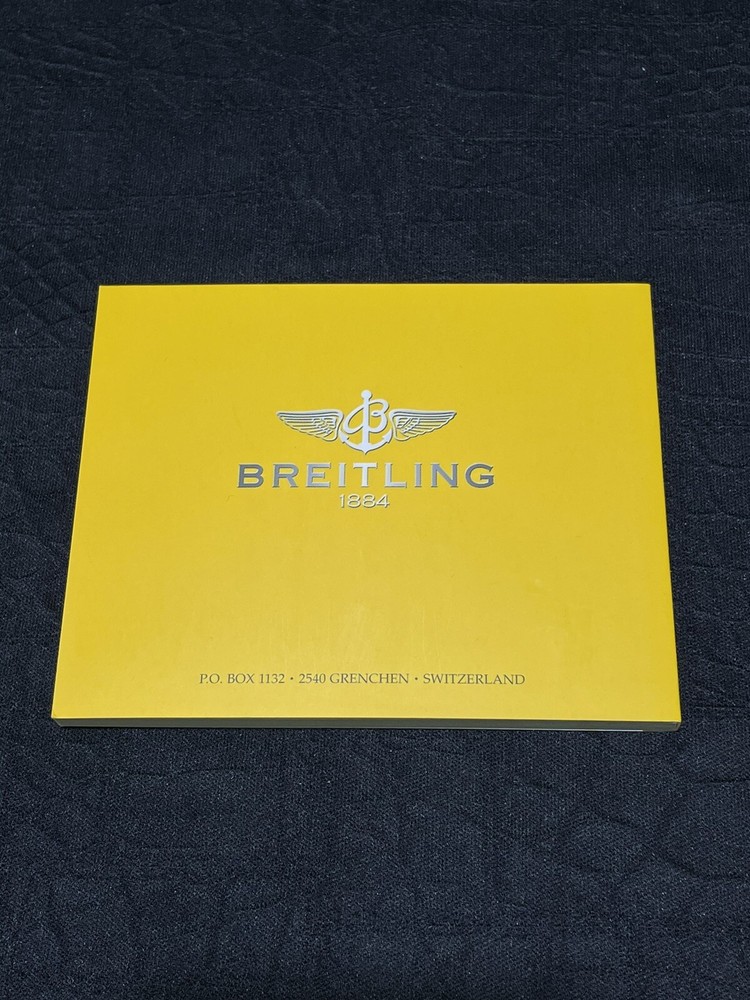 Authentic Breitling Chrono Cockpit Instruction Manual Booklet Guide Book
