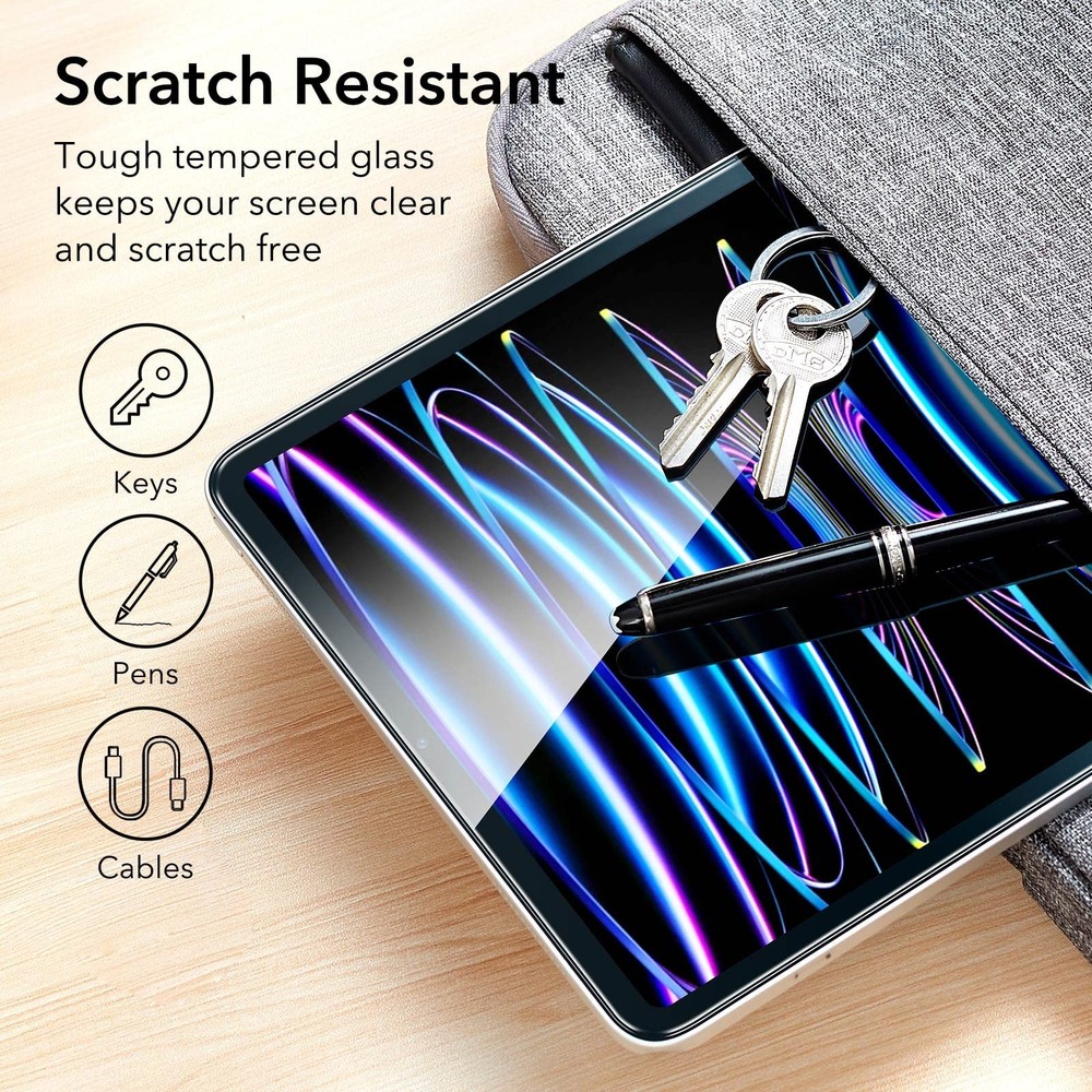 2 Pack Screen Protector for iPad Air 5th/4th Generation (2022/2020)，iPad Pro ...