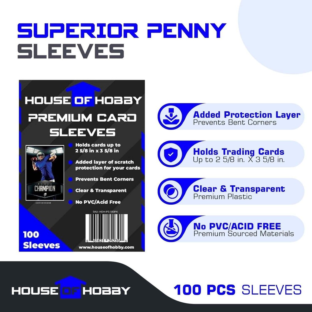 200pc Top Loaders for 100 Toploaders + 100 Sleeves Bundle (200pc), Clear
