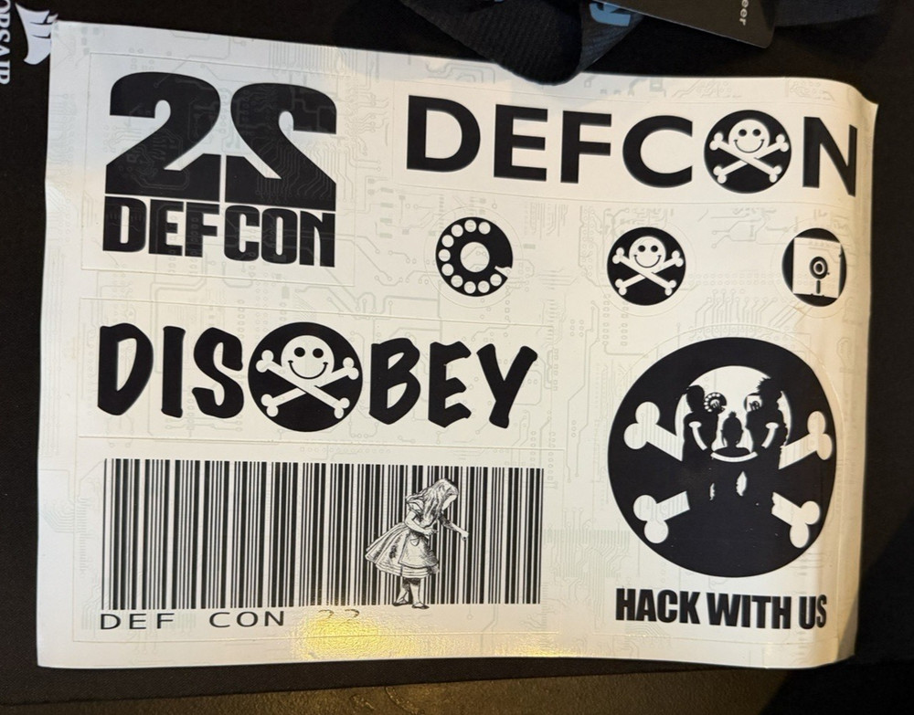 Defcon 22 (2014) Badge, Lanyard and complete conference program
