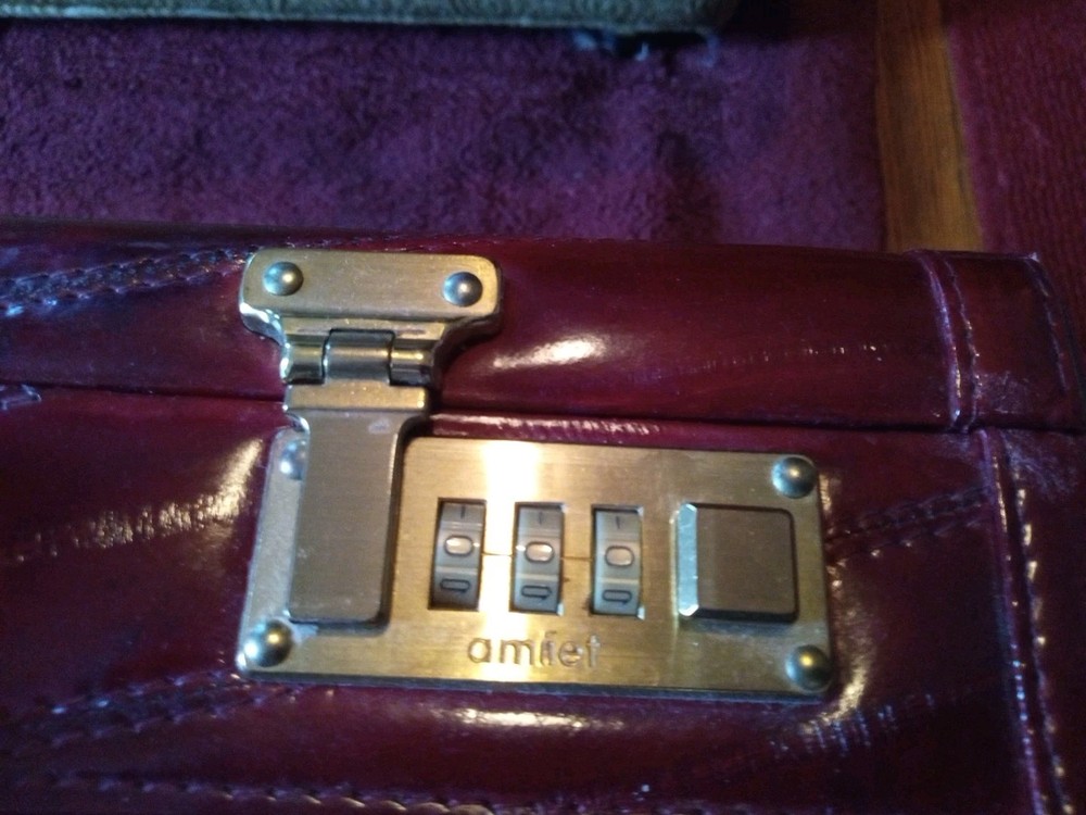 Vintage Amiet Eel skin Briefcase.