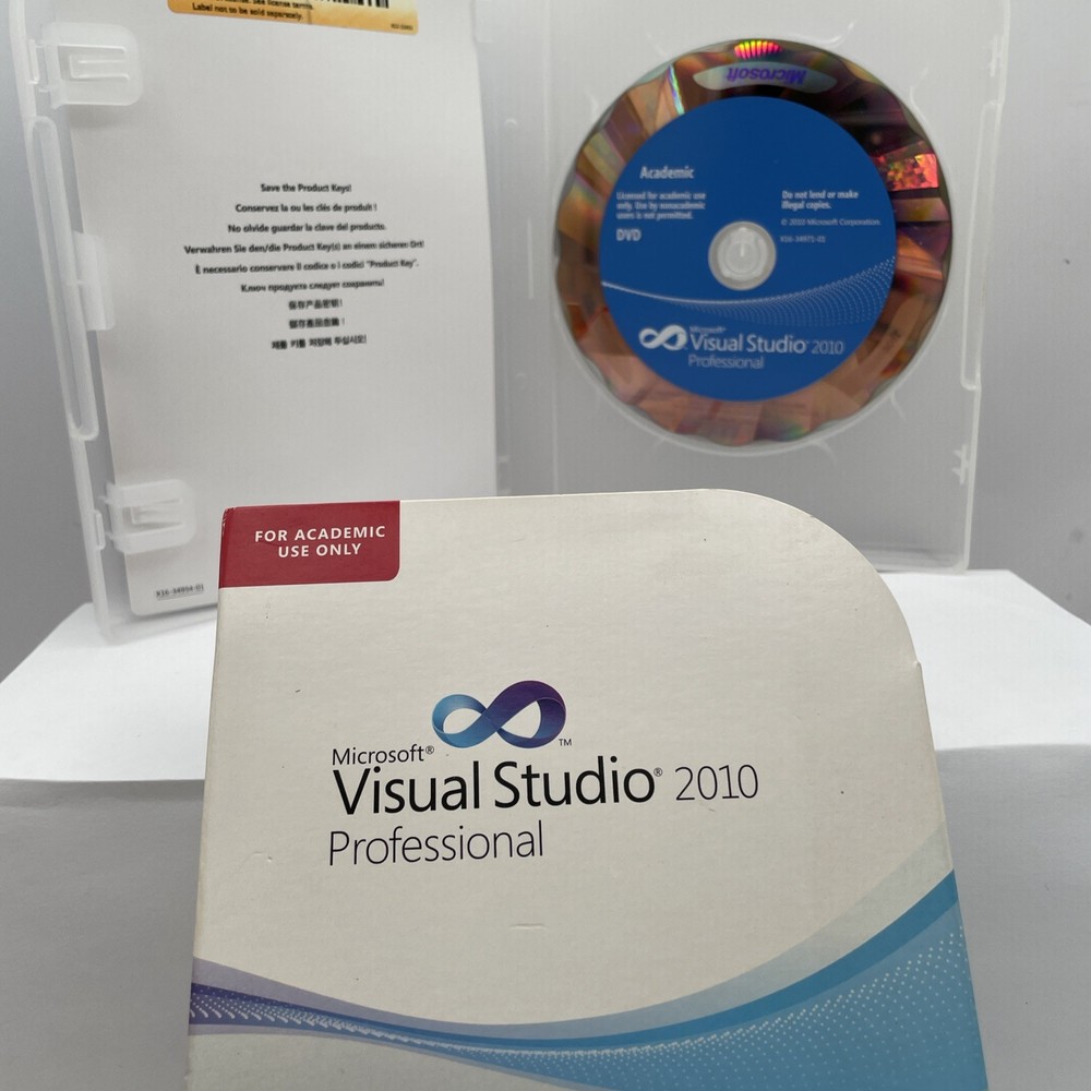 Microsoft Visual Studio 2010 Professional Academic Version Product Key &CD!