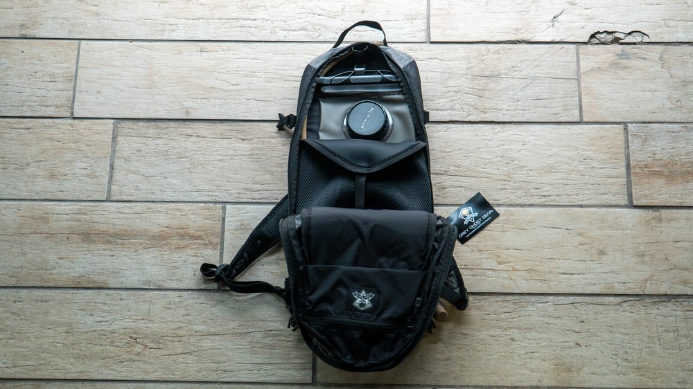 Grey Ghost Gear TQ Hydration Pack - Black/Grey Heather