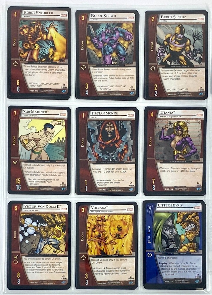 VS System Marvel Origins MOR 2004 220/220 COMPLETE SET NM