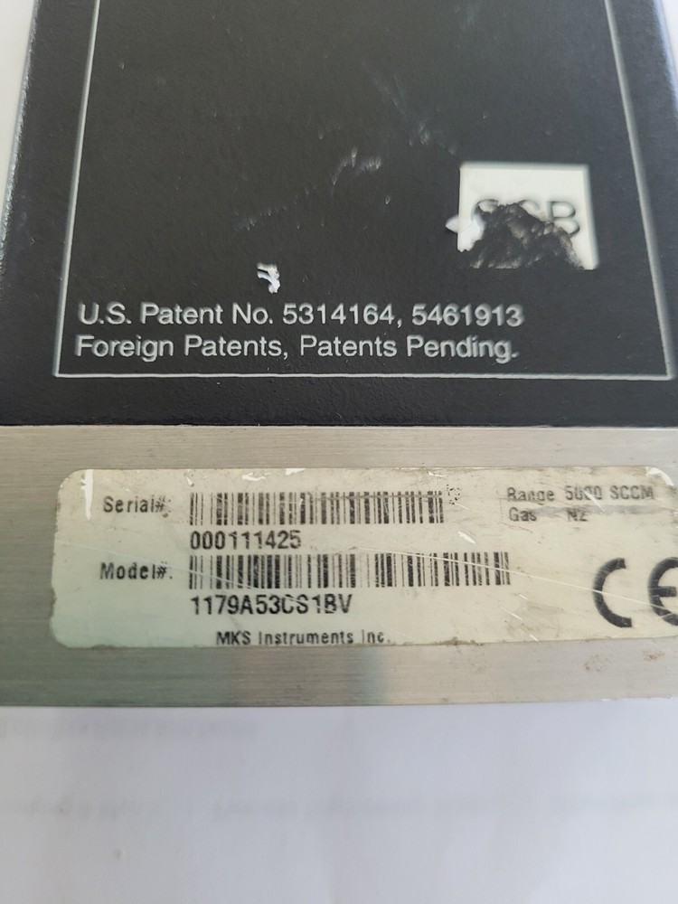 MKS MASS FLOW CONTROLLER 1179A53CS1BV--S / RANGE-2500 SCCM / GAS-N2