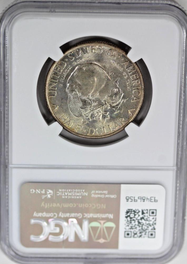 1936 Albany Commemorative Silver Half Dollar : NGC MS67