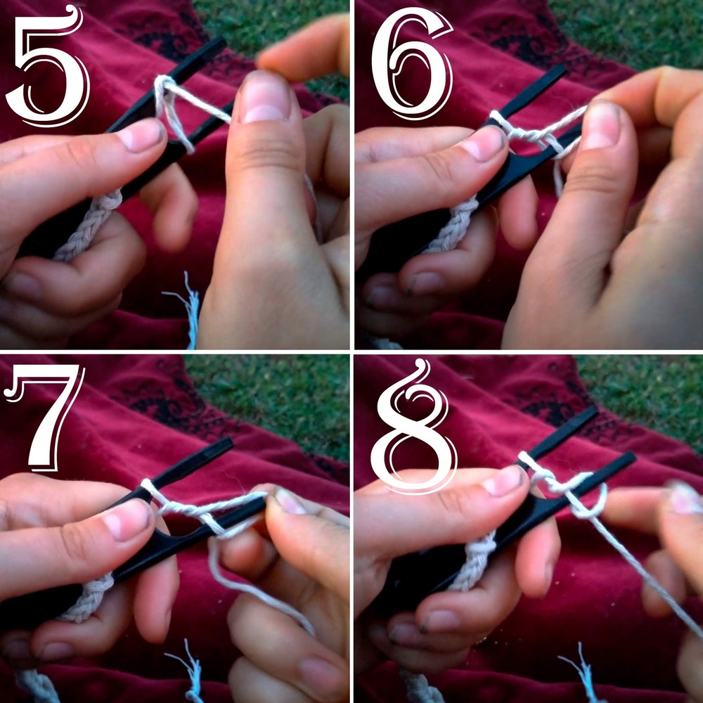 Bone Lucet Knitting Fork Braiding Tool Making Weaving Cording DIY Project White