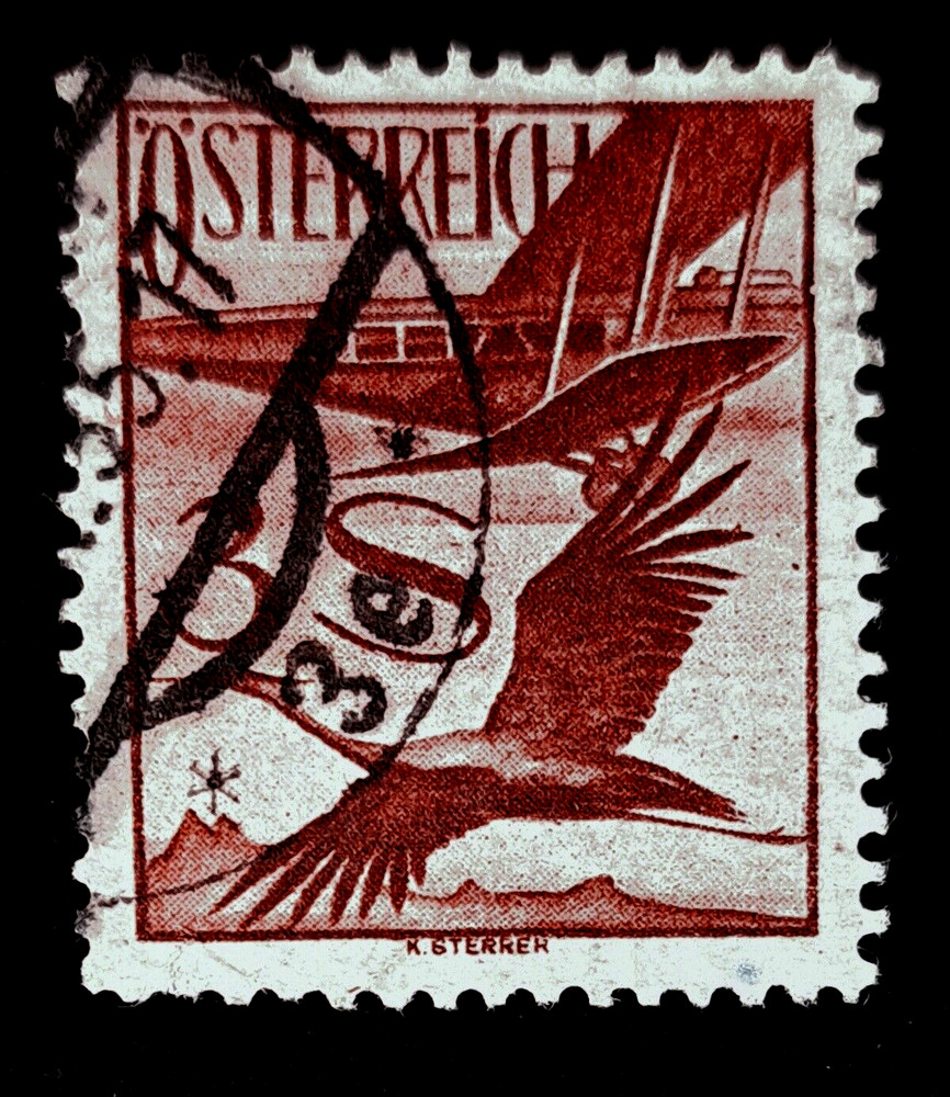 Austria Air Post, 3s, Scott# C29, Used, Hinge Remainder
