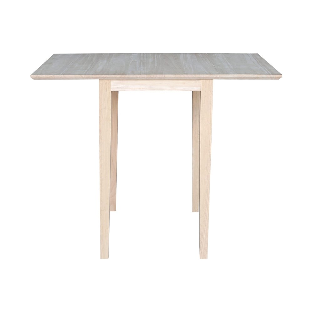 International Concepts Small Drop-leaf Table Unfinished