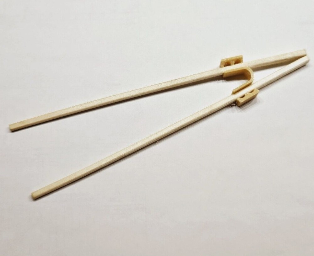 New 10 Pack - Reusable Kid Chopstick Helpers, Beginner Trainer - Washable