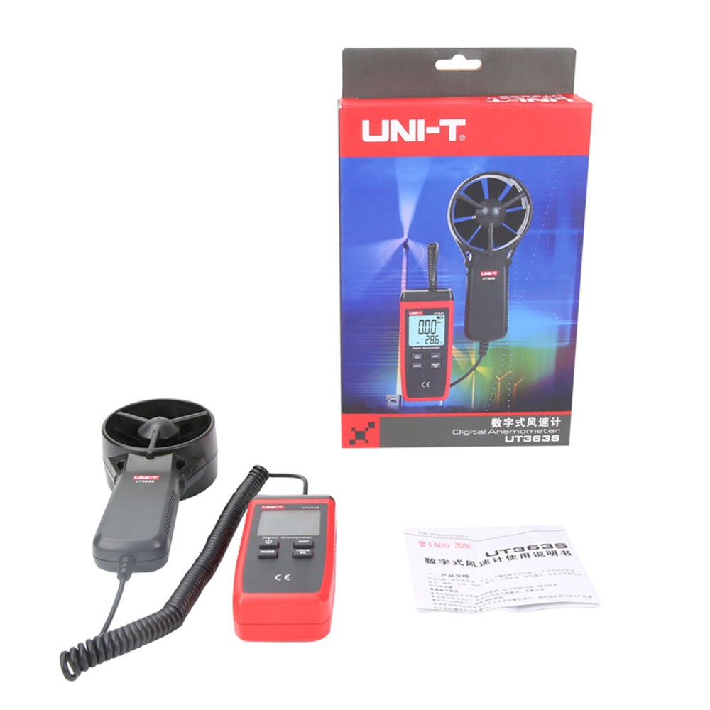 A●UNI-T UT363S Digital Anemometer Wind Speed Measuring 30m/s LCD Backlight