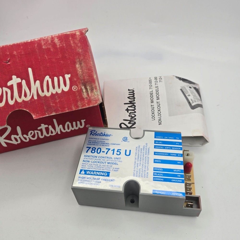 Robertshaw 780-715 U Spark Ignition Control Non-Lockout Flame Rectification