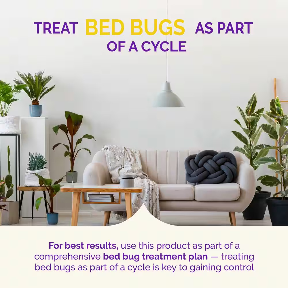17.5 Oz. Pyrethroid-Resistant Bed Bug Insect Killer Aerosol