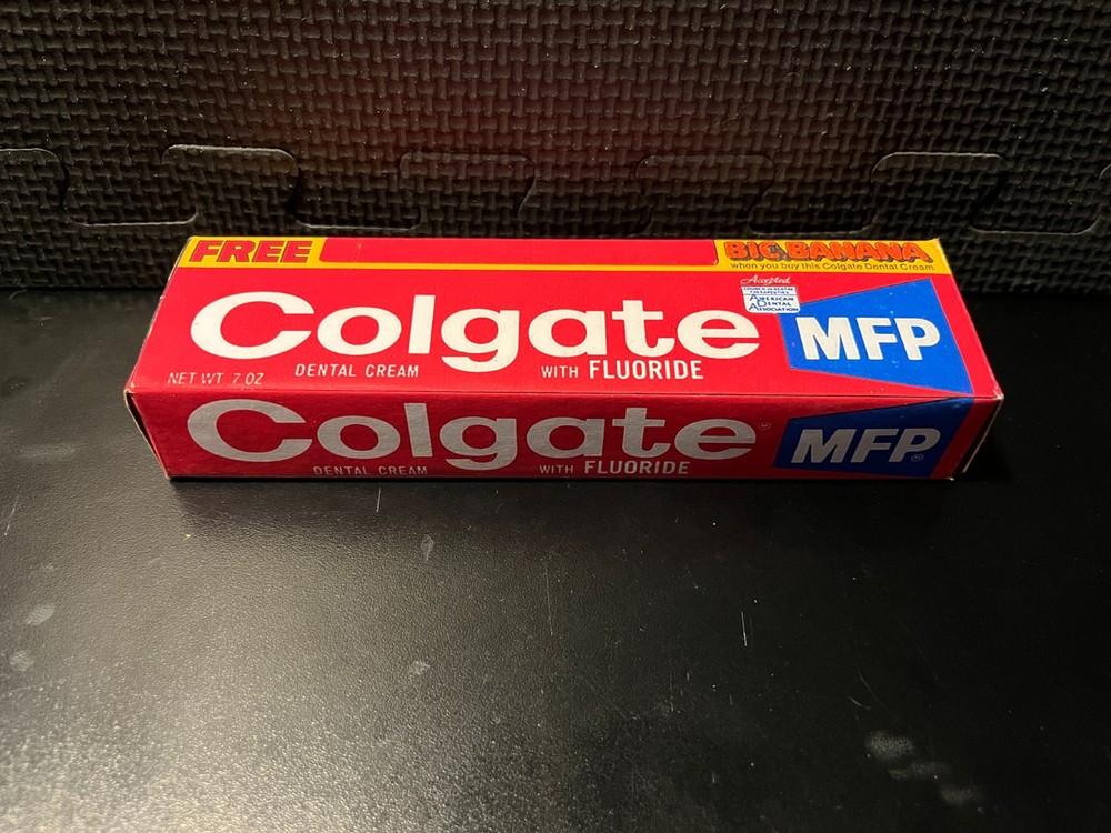 1970's Toothpaste - 5 emtpy custom design display boxes