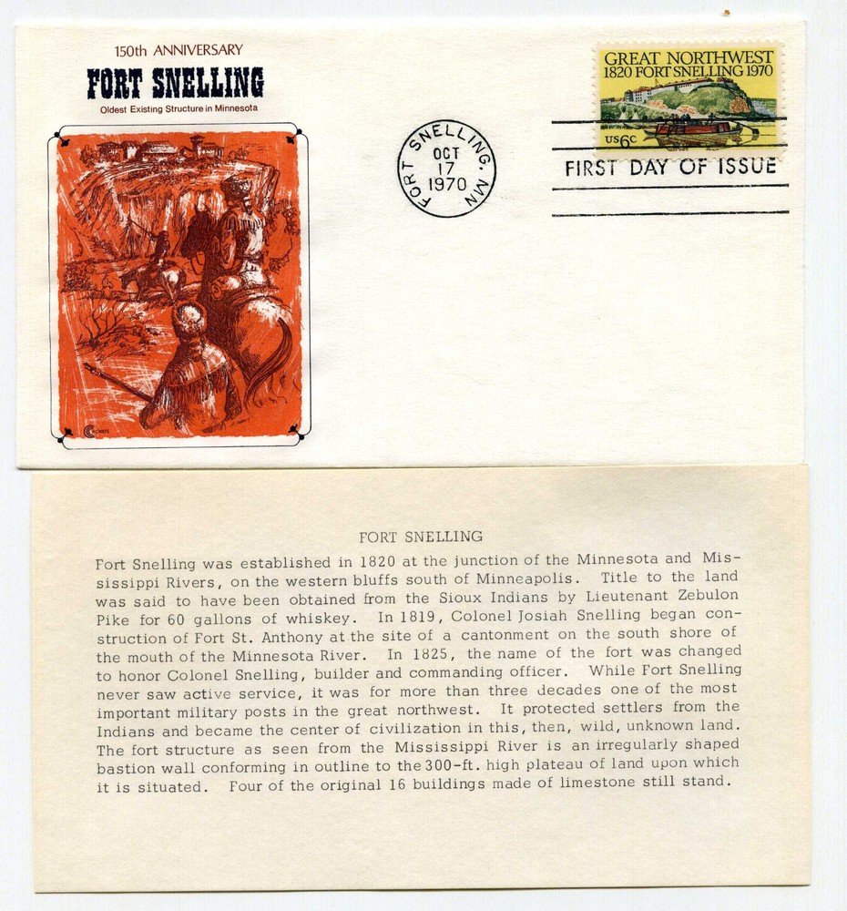 1409 Fort Snelling, Cover Craft Cachets, CCC, FDC