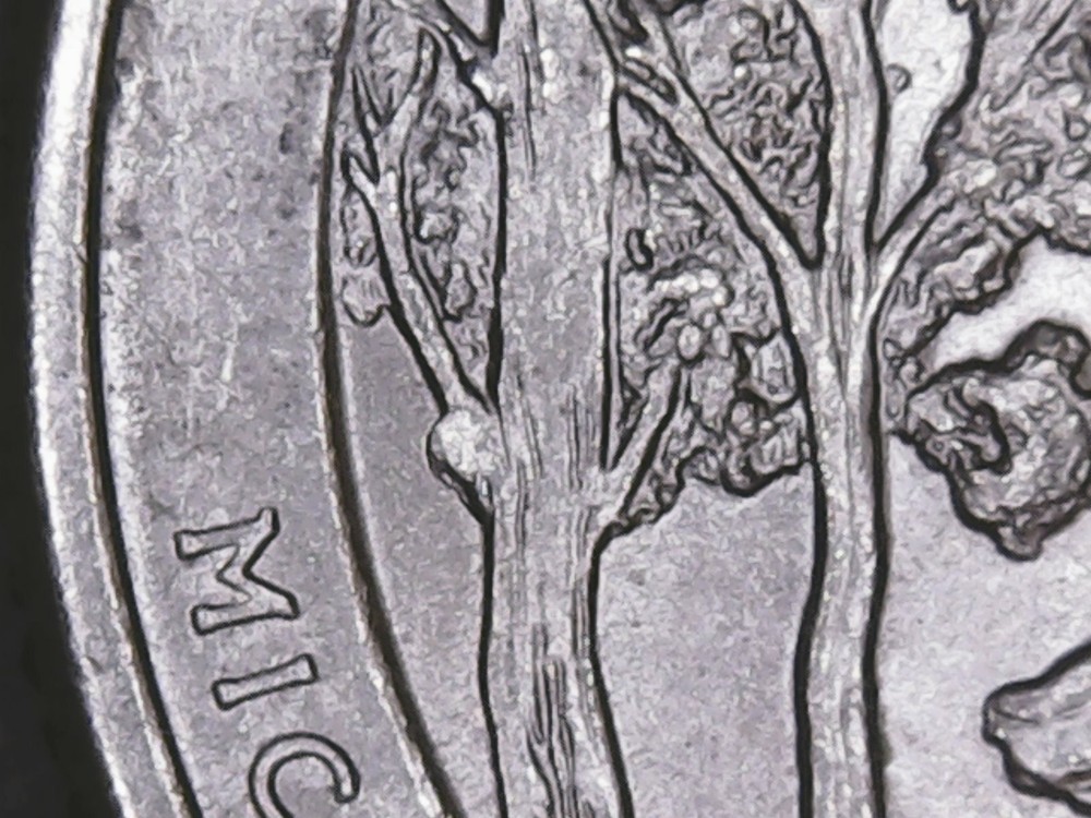 2018 p Pictured Rock ATB Quarter with Die Chips.