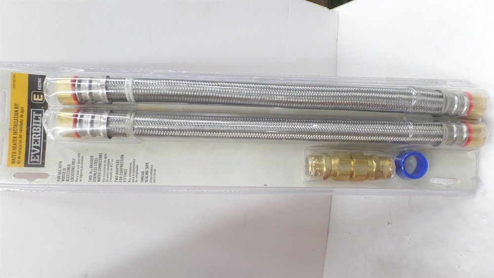EVERBILT EBWCB-07-18EKIT ELECTRIC WATER HEATER INSTALLATION KIT STAINLESS STEEL