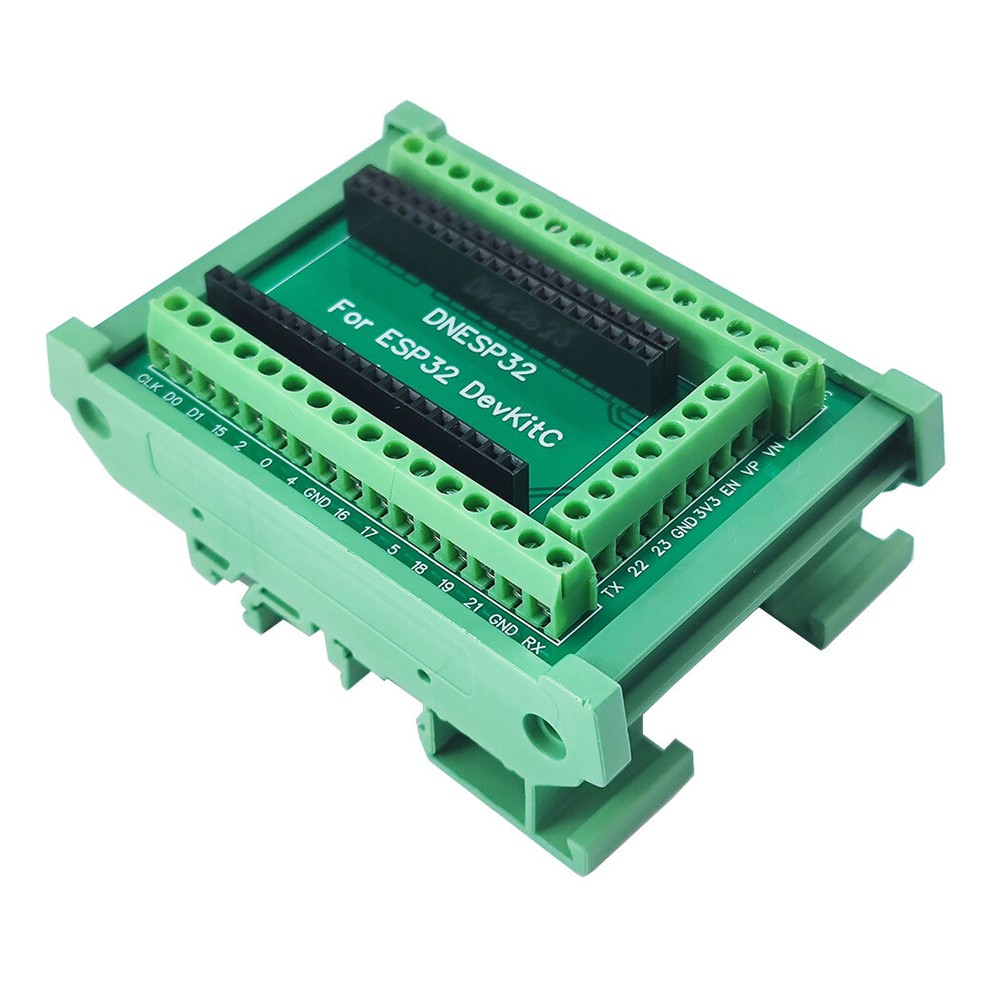 Din Rail Mounting DIN35 C45 Rail ESP32 Base Plate Block Adapter Module