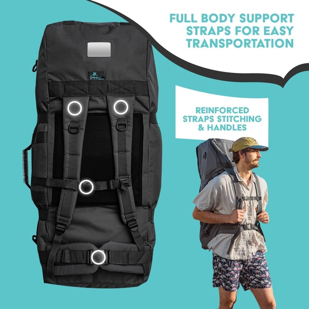 Paddle Board Backpack - 110L Large Capacity with Padded Shoulder Straps