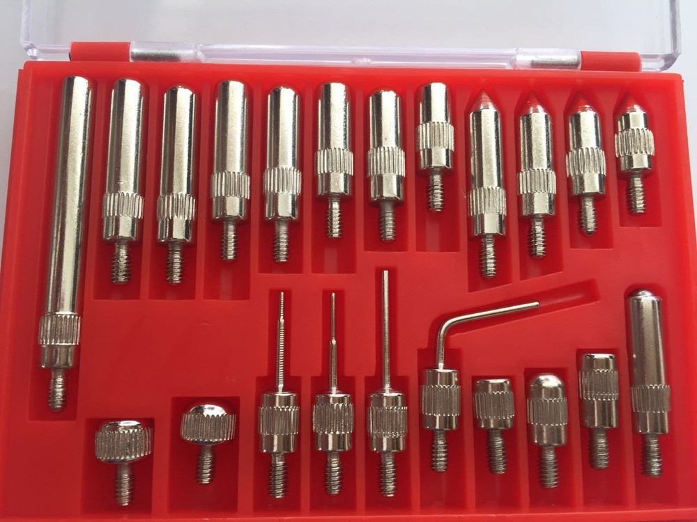 LLDSIMEX 22 Piece Dial Electronic Indicator Point Set-inch Thread 4-48