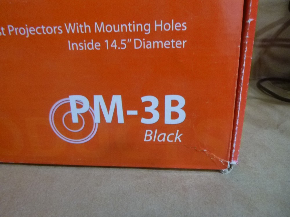 VMP PM-3B Universal Yokeless Projector Mount Black ~NEW OPEN BOX