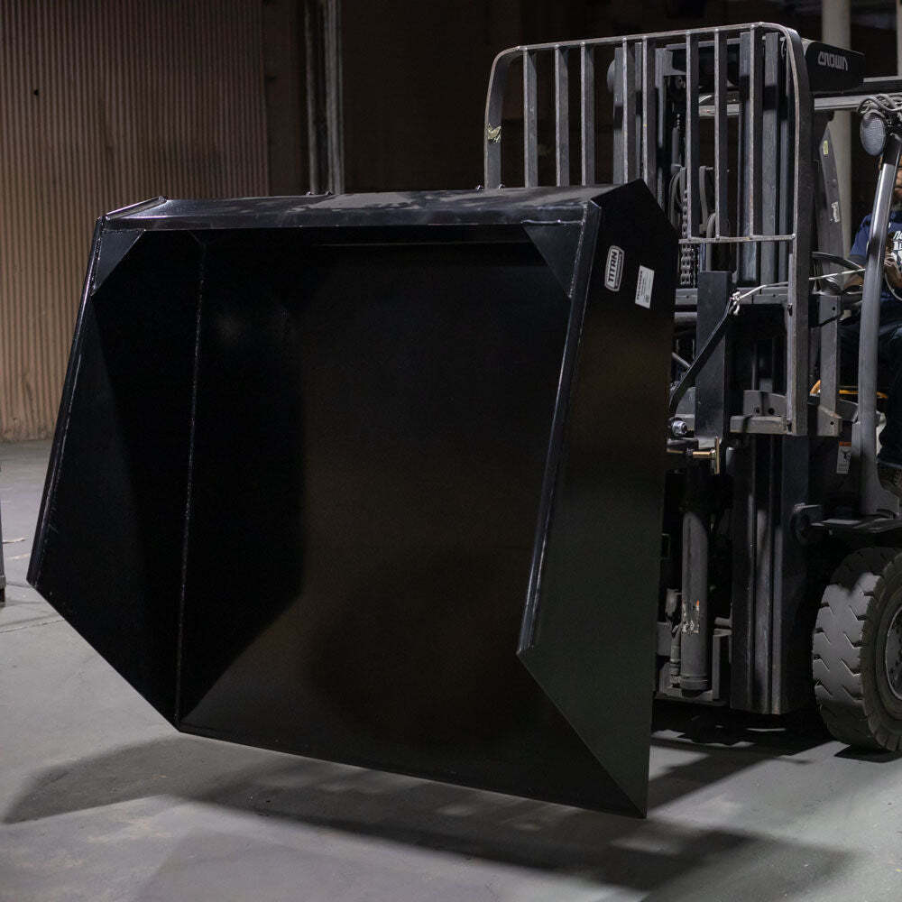 Titan Attachments Forklift Mounted Front Loading and Dumping Bucket