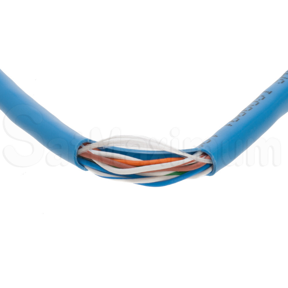 CAT6 500ft UTP Ethernet Network Cable Blue 23AWG LAN Solid Bulk Wire