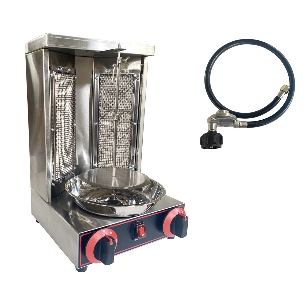 LP Gas Shawarma Machine Rotary Oven Meat Grill Machine Temperature Adjustable