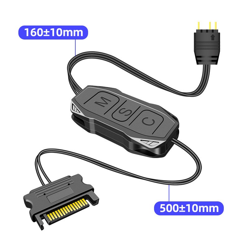 AR-1 RGB Controller Cable 5V 3 Pin to SATA AURA ARGB Mini Control Controller M