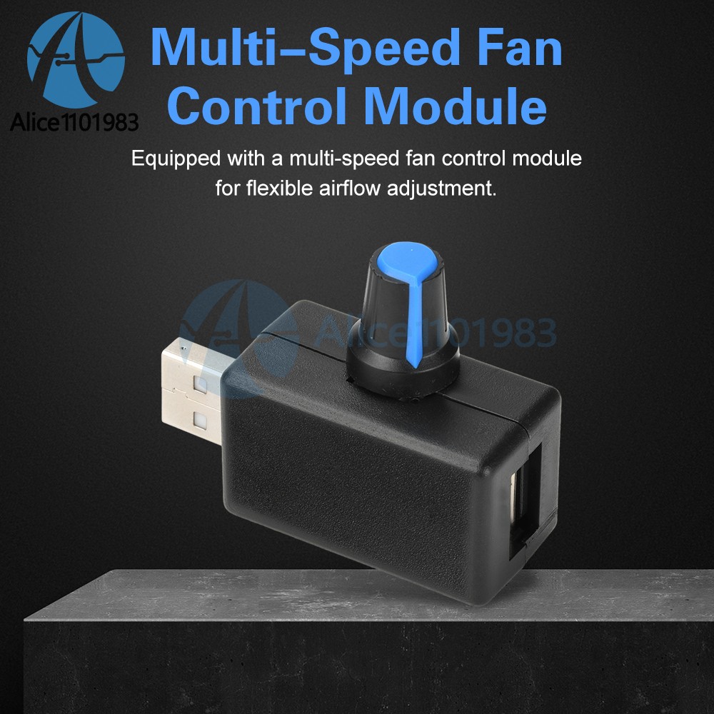 DC 4-12V 5W Mini USB Fan Speed Controller Adjustable Fan Speed Control Module