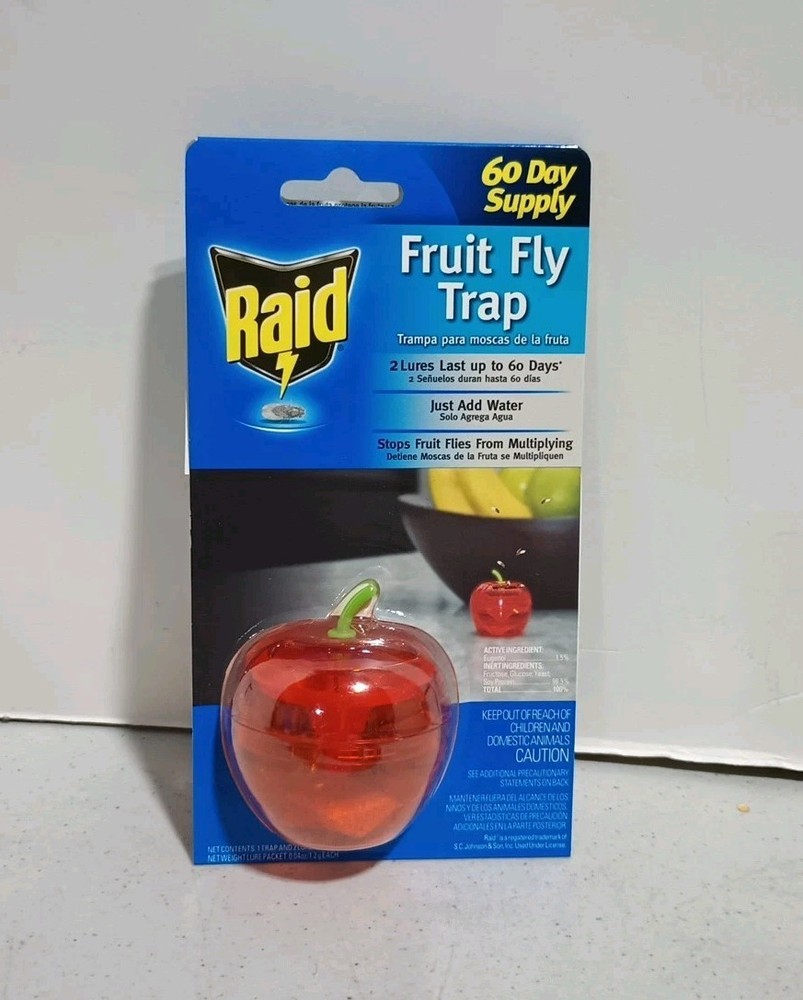 Lot Of 6 RAID FFTA-RAID Apple Fruit Fly Traps