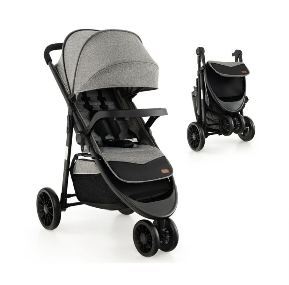 Baby Jogging Stroller With Adjustable Canopy