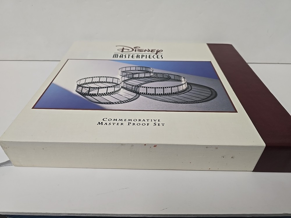 DISNEY MASTERPIECES MASTER PROOF SET DISPLAY BOOK ONLY NO COINS READ DESCRIPTION
