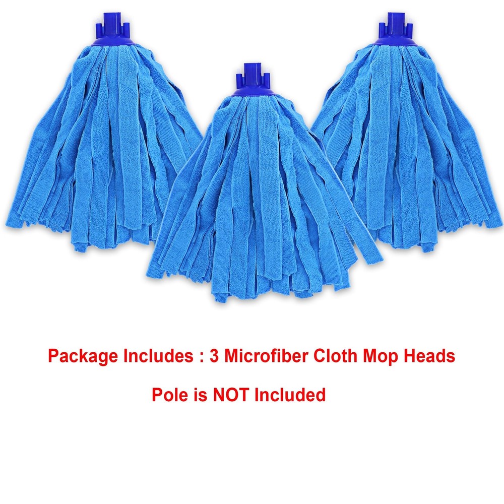 Microfiber Cloth Mop Head Replacement, String Mop Refills Screw onto All Stan...
