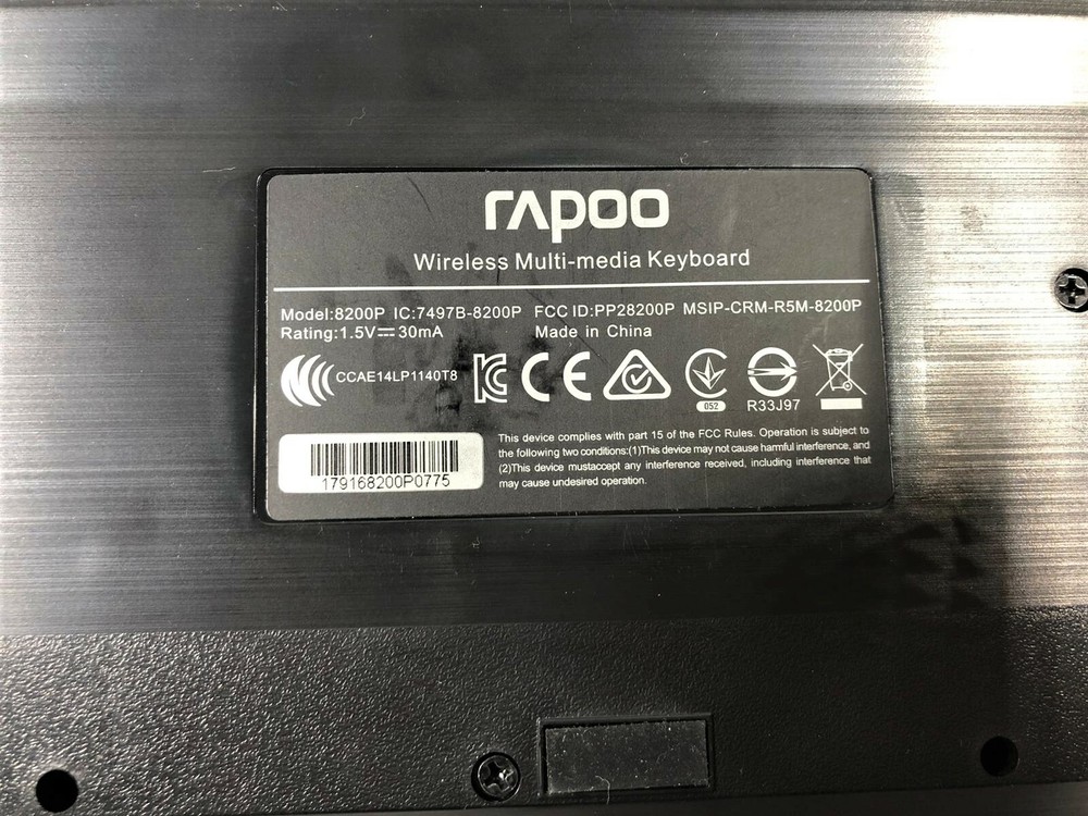 Rapoo 8200P Multimedia Wireless Keyboard