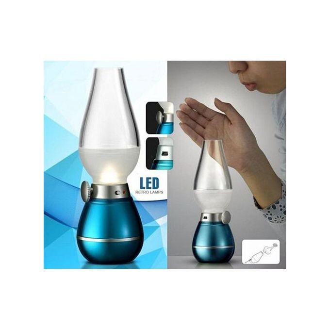 Led Retro Night Light Lamp With Blowing Control Sensor